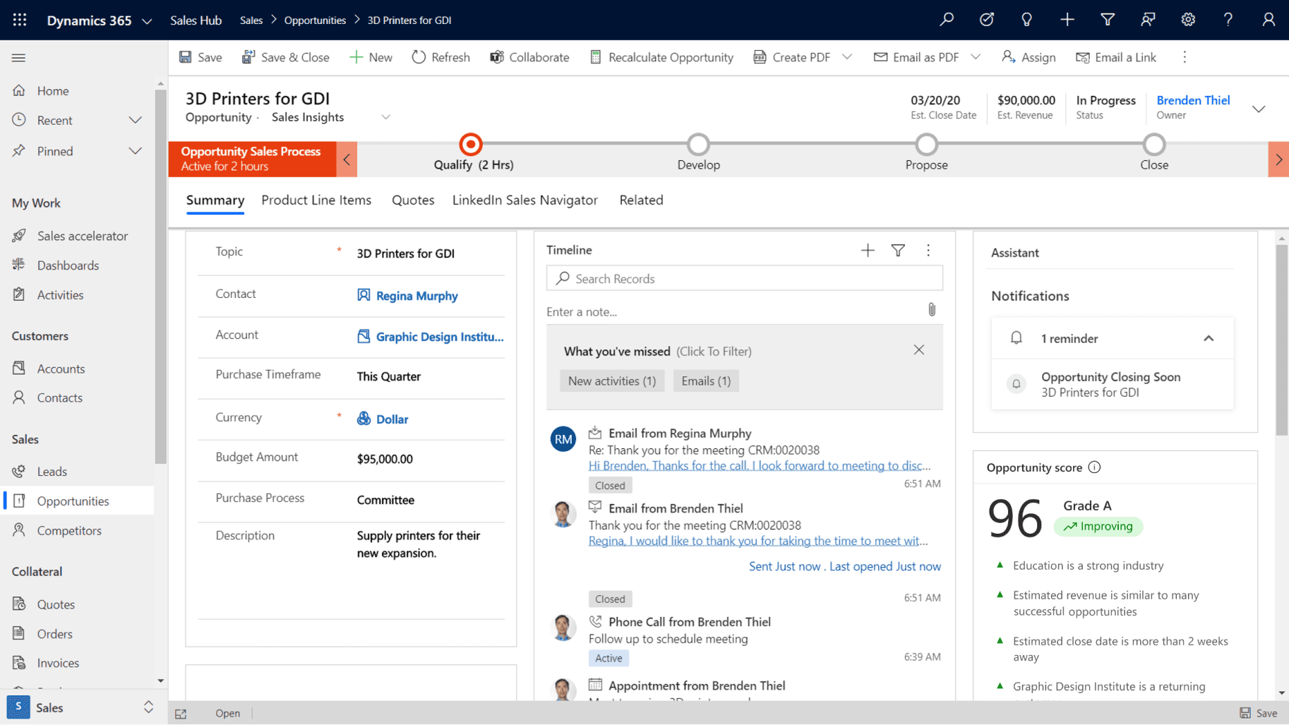 Dynamics Sales 365